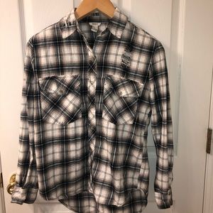 Forever 21 Ripped flannel